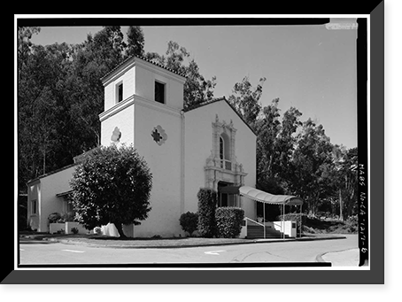 Presidio of San Francisco, Chapel of Our Lady, Moraga Avenue, San Francisco, San Francisco County, CA - 6, Historic Print