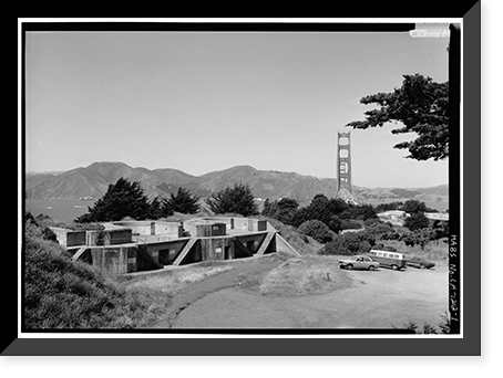 Presidio of San Francisco, Gun Emplacements, U.S. 101 & I-480, San Francisco, San Francisco County, CA Classic, Vintage Wall Art