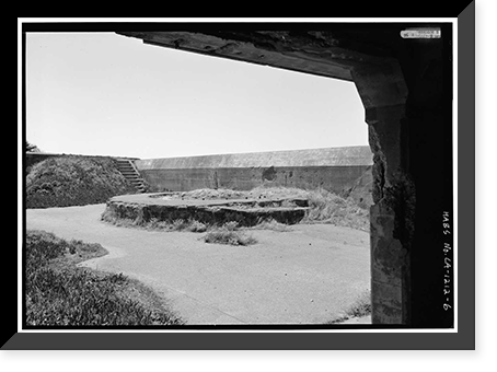 Presidio of San Francisco, Gun Emplacements, U.S. 101 & I-480, San Francisco, San Francisco County, CA - 6, Vintage Print