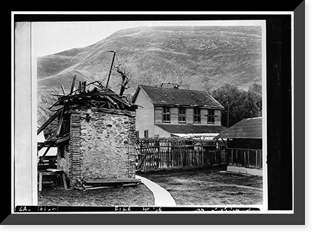Outbuilding, Corral Hollow, San Joaquin County, CA, Vintage Poster