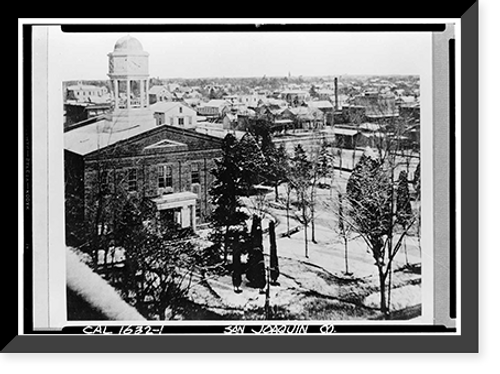 Historic Framed Print, San Joaquin County Courthouse, Stockton, San Joaquin County, CA,  17-7/8" x 21-7/8"
