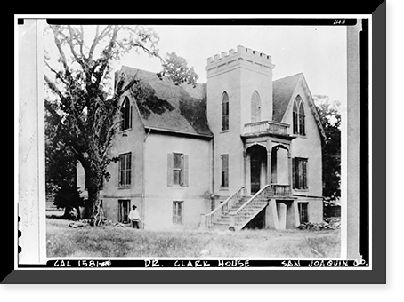 Vintage Building Photo - Stockton, California - Dr. Asa Clark House