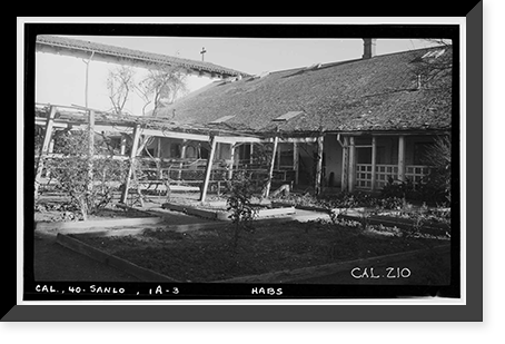 Mission San Luis Obispo de Tolosa, Monastery, 782 Monterey Street, San Luis Obispo, San Luis Obispo County, CA - 3 Classic, Antique Poster