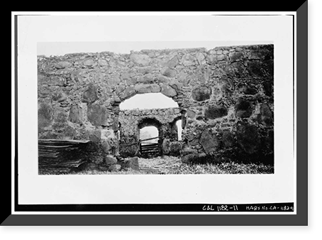 Santa Margarita Asistencia, Santa Margarita vicinity, San Luis Obispo County, CA - 11, Antique Print