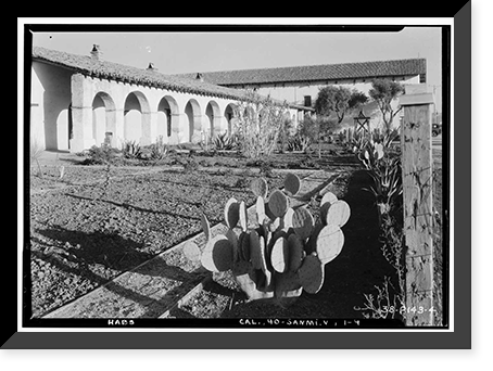 Mission San Miguel Arcangel, Highway 101, San Miguel vicinity, San Luis Obispo County, CA - 3, Antique Poster