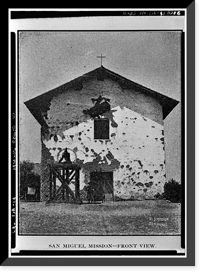 Mission San Miguel Arcangel, Highway 101, San Miguel vicinity, San Luis Obispo County, CA - 15, Vintage Poster
