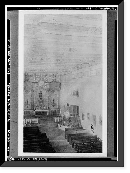 Mission San Miguel Arcangel, Highway 101, San Miguel vicinity, San Luis Obispo County, CA - 35 Classic, Vintage Poster