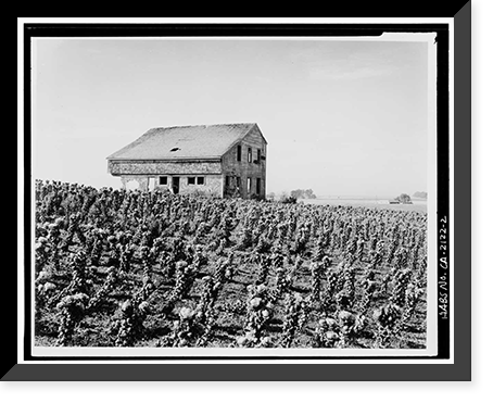 Historic Framed Print, James Johnston House, Higgins Road, Half Moon Bay, San Mateo County, CA - 2,  17-7/8" x 21-7/8"