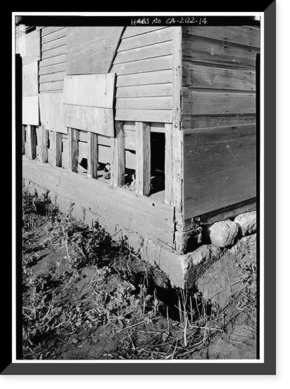 Historic Framed Print, James Johnston House, Higgins Road, Half Moon Bay, San Mateo County, CA - 14,  17-7/8" x 21-7/8"