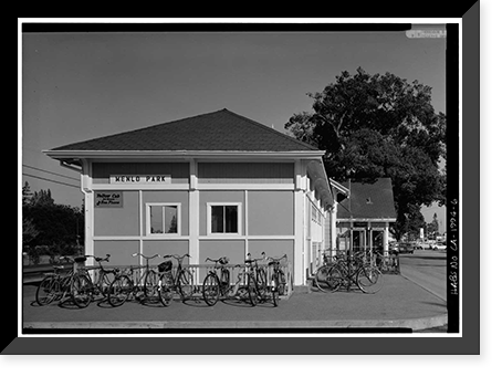 San Francisco & San Jose Railroad Station, 1100 Merrill Street, Menlo Park, San Mateo County, CA - 6, Historic Reproduction