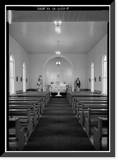 St. Anthony's Roman Catholic Church, North Street, Pescadero, San Mateo County, CA - 8, Vintage Poster