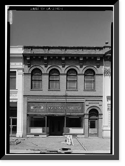 Fitzpatrick Building, 2010 Broadway, Redwood City, San Mateo County, CA Classic, Antique Poster