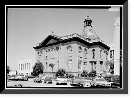 San Mateo County Courthouse, Middlefield, Hamilton, Broadway & Marshall Streets, Redwood City, San Mateo County, CA, Antique Poster