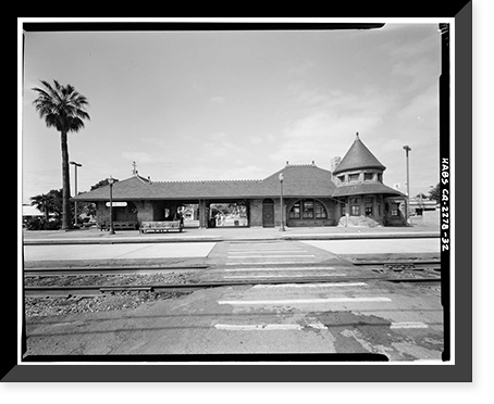 Southern Pacific Depot, 559 El Camino Real, San Carlos, San Mateo County, CA - 32, Antique Poster
