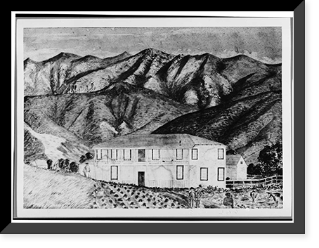 Francisco Sanchez Adobe, Linda Mar Boulevard & Adobe Drive, San Pedro Valley, San Mateo County, CA, Vintage Print
