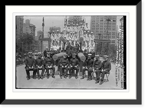 Historic Framed Print, Officers of RECRUIT,  17-7/8" x 21-7/8"