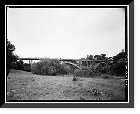 San Roque Canyon Bridge, State Highway 192, Santa Barbara, Santa Barbara County, CA - 7 Classic, Historic Reproduction