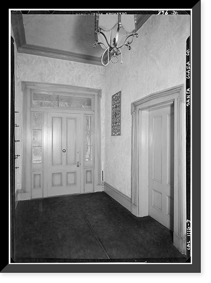 Historic Framed Print, Casa Grande, 21350 Almaden Road, New Almaden, Santa Clara County, CA - 3,  17-7/8" x 21-7/8"