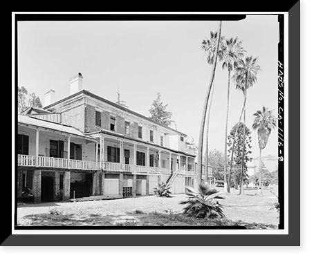 Historic Framed Print, Casa Grande, 21350 Almaden Road, New Almaden, Santa Clara County, CA - 8,  17-7/8" x 21-7/8"