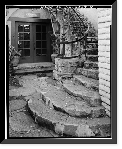 Historic Framed Print, 520-526 Ramona Street (Commercial Building), 520-526 Ramona Street, Palo Alto, Santa Clara County, CA - 4,  17-7/8" x 21-7/8"
