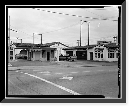 Violet Ray Gasoline Station, 799 Alma Street, Palo Alto, Santa Clara County, CA, Vintage Wall Art