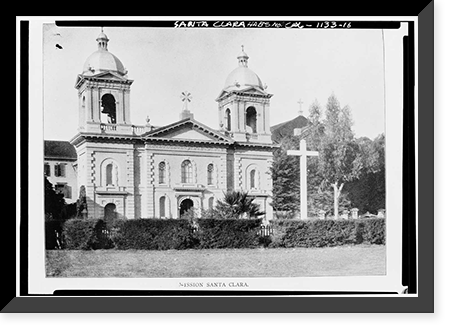Mission Santa Clara de Asis, Franklin & Grant Streets, Santa Clara, Santa Clara County, CA - 16, Vintage Wall Art