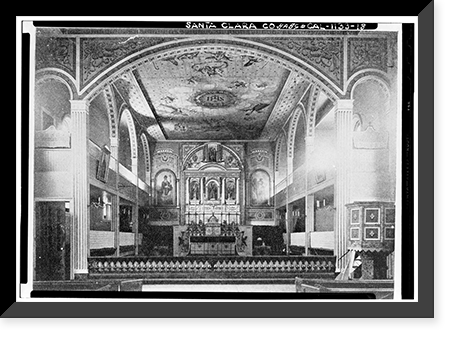Mission Santa Clara de Asis, Franklin & Grant Streets, Santa Clara, Santa Clara County, CA - 18, Antique Wall Art