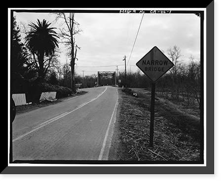Pacheco Creek Bridge, San Felipe Road, spanning Pacheco Creek, San Felipe vicinity, Santa Clara County, CA, Historic Reproduction