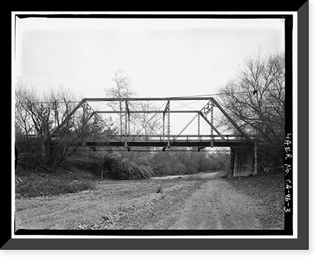 Pacheco Creek Bridge, San Felipe Road, spanning Pacheco Creek, San Felipe vicinity, Santa Clara County, CA - 3, Vintage Print