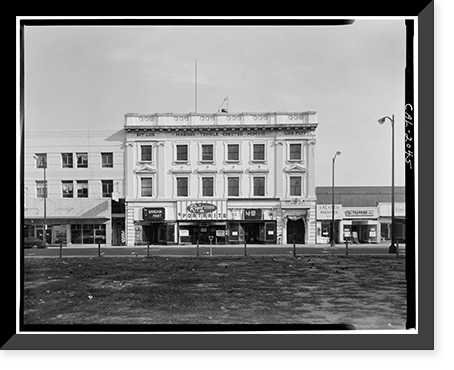 Masonic Temple, 262-272 South First Street, San Jose, Santa Clara County, CA, Antique Print