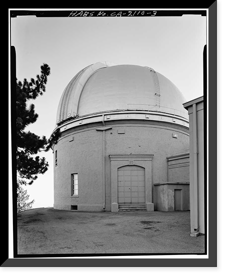 Lick Observatory, Mount Hamilton, San Jose, Santa Clara County, CA - 3, Vintage Wall Art