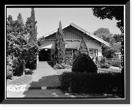 Hanchett Residence Park, 1225-1257 Martin Avenue, San Jose, Santa Clara County, CA - 2 Classic, Antique Print