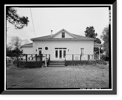 Historic Framed Print, Warner Hutton House, 13495 Sousa Lane, Saratoga, Santa Clara County, CA - 8,  17-7/8" x 21-7/8"