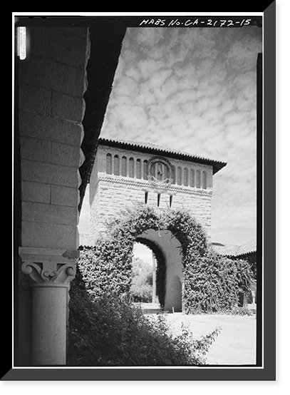 Stanford University Quadrangle, Stanford University Campus, Stanford, Santa Clara County, CA - 15, Vintage Wall Art