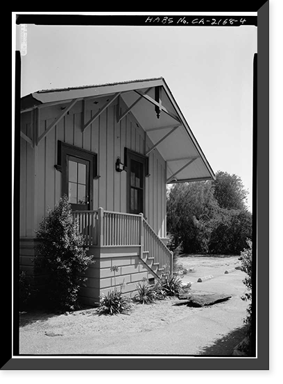 Historic Framed Print, Escondite Cottage, Escondido Road, Stanford, Santa Clara County, CA - 4,  17-7/8" x 21-7/8"