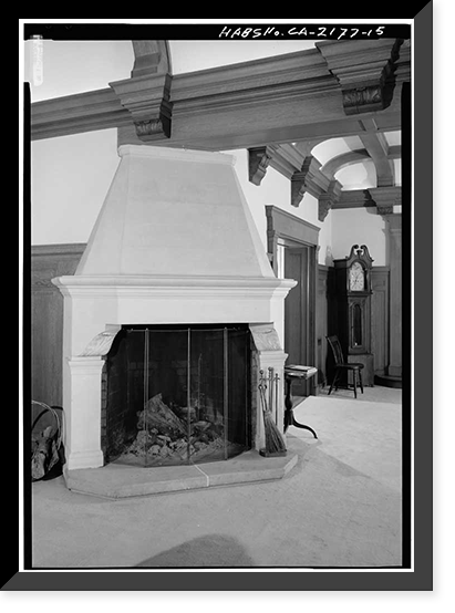 Lou Henry Hoover House, San Juan Hill, Stanford, Santa Clara County, CA - 15, Historic Reproduction