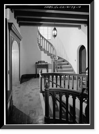 Lou Henry Hoover House, San Juan Hill, Stanford, Santa Clara County, CA - 16, Antique Print
