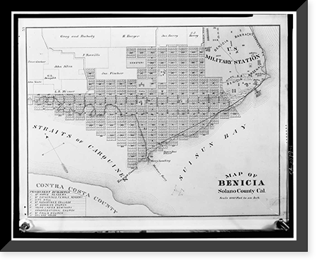 City of Benicia, General Views, Benicia, Solano County, CA, Antique Wall Art