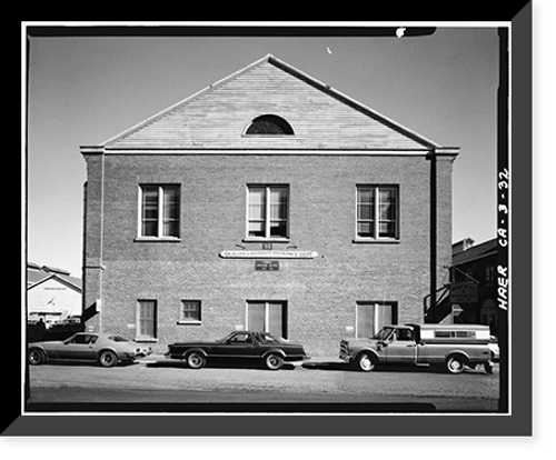 Historic Framed Print, Mare Island Naval Shipyard, Sail Loft, Near State Highway No. 37, Vallejo, Solano County, CA - 3,  17-7/8" x 21-7/8"