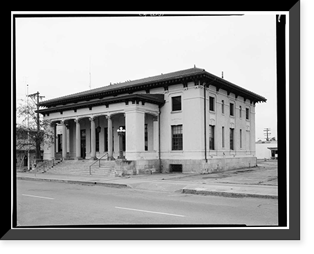 Santa Rosa Post Office & Federal Building, 401 Fifth Street (moved to Seventh Street), Santa Rosa, Sonoma County, CA, Vintage Wall Art