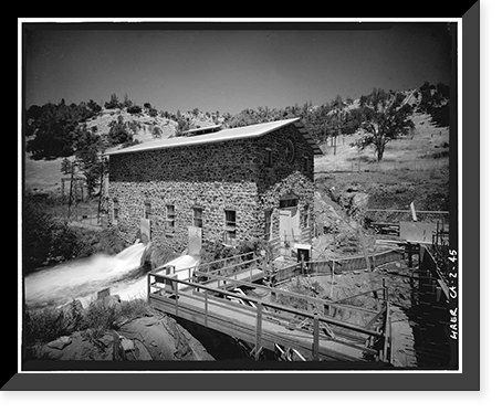 Battle Creek Hydroelectric System, Battle Creek & Tributaries, Red Bluff vicinity, Tehama County, CA - 45, Antique Print