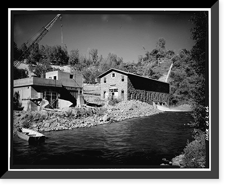 Battle Creek Hydroelectric System, Battle Creek & Tributaries, Red Bluff vicinity, Tehama County, CA - 64, Vintage Print