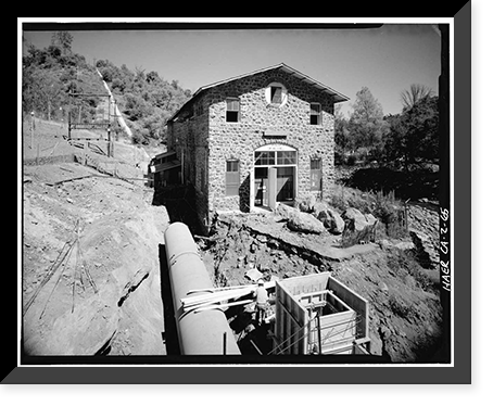 Battle Creek Hydroelectric System, Battle Creek & Tributaries, Red Bluff vicinity, Tehama County, CA - 65, Historic Reproduction