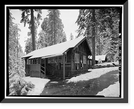 Giant Forest Lodge Historic District, General Office Building, Three Rivers vicinity, Tulare County, CA Classic, Antique Wall Art