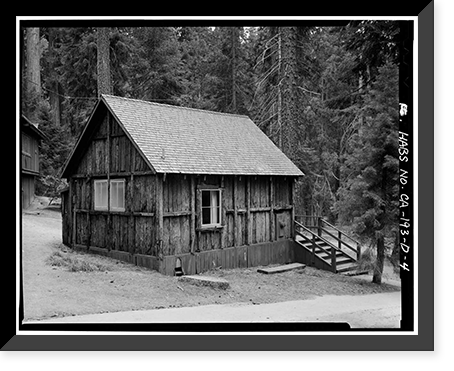 Giant Forest Lodge Historic District, Cabin A, Three Rivers vicinity, Tulare County, CA - 4, Vintage Poster