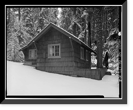 Giant Forest Lodge Historic District, Cabin No. 22, Three Rivers vicinity, Tulare County, CA - 2 Classic, Historic Print