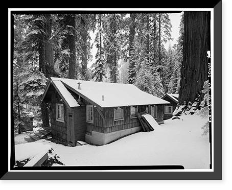 Giant Forest Lodge Historic District, Cabin No. 22, Three Rivers vicinity, Tulare County, CA - 3, Historic Print