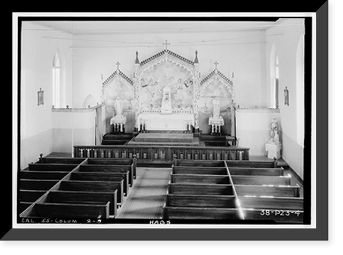 Historic Framed Print, St. Anne's Church, Church Street, Columbia, Tuolumne County, CA - 5,  17-7/8" x 21-7/8"