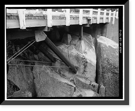 Middle Fork Stanislaus River Bridge, Spans Middle Fork Stanislaus River at State Highwa, Dardanelle vicinity, Tuolumne County, CA - 11, Historic Reproduction
