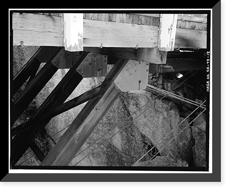 Middle Fork Stanislaus River Bridge, Spans Middle Fork Stanislaus River at State Highwa, Dardanelle vicinity, Tuolumne County, CA - 12, Vintage Print